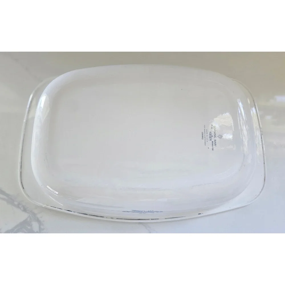 Vintage Corning Ware P-21 Blue Cornflower Roaster 13x9x2 Baking Dish USA